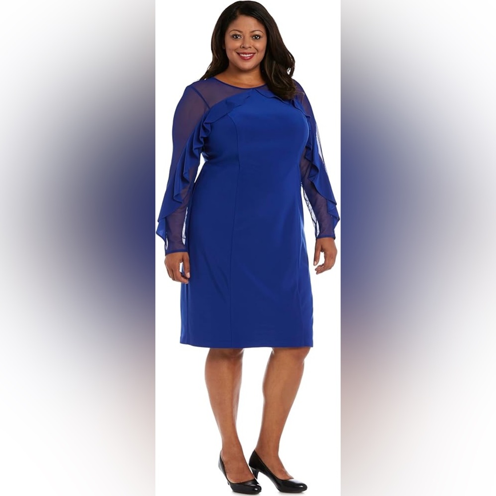 NWT R&M Richards Royal Blue Cocktail Dress